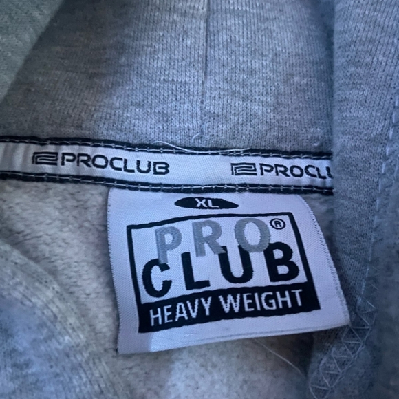 Pro Club Hoodie Zipper Jacket. Size XL gray color - Picture 2 of 2